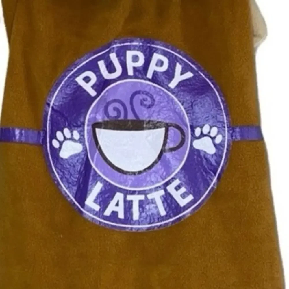 NWOT Rubie's Puppy Latte Dog Costume‎ Large Coffee Cup Halloween Barista